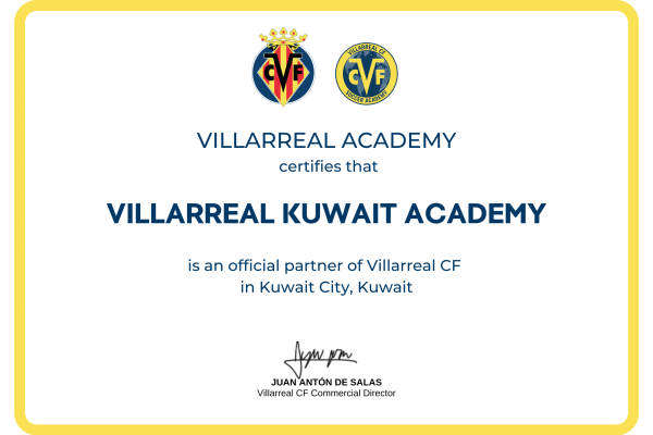 Villarreal Kuwait partnership certificate